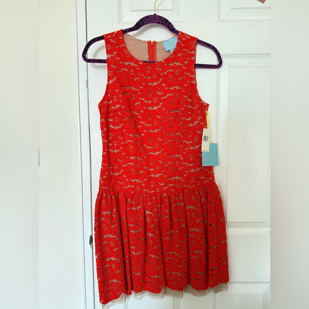 Cece by Cynthia Steffe lace dress in size 0 NWT